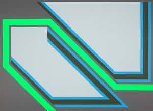 Jan van Goethem - Zeefdruk, Geometrische compositie verkocht voor € 20!