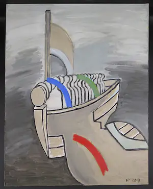 Hannes Postma - Olieverf op doek, Zonder titel (Groot) kopen? Bied vanaf 1!