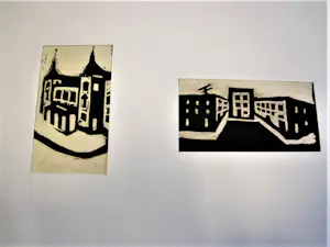 Herman Stammeshaus - VIER (4) unieke Hout/Linosnede's "Amsterdam" - Zeer kleine oplage! kopen? Bied vanaf 43!