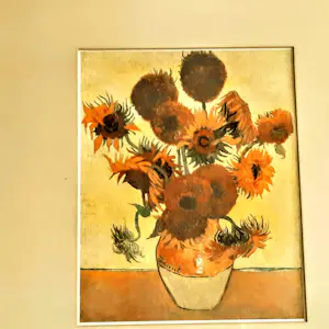 Vincent van Gogh - Galeriebild Kunstdruck " Sonnenblumen in einer Vase" 90er Jahre mit Rahmen kopen? Bied vanaf 280!