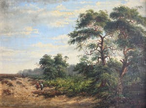 Paul Weber - Wandelaarsters in landschap kopen? Bied vanaf 220!