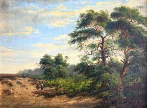 Paul Weber - Wandelaarsters in landschap verkocht voor € 220!