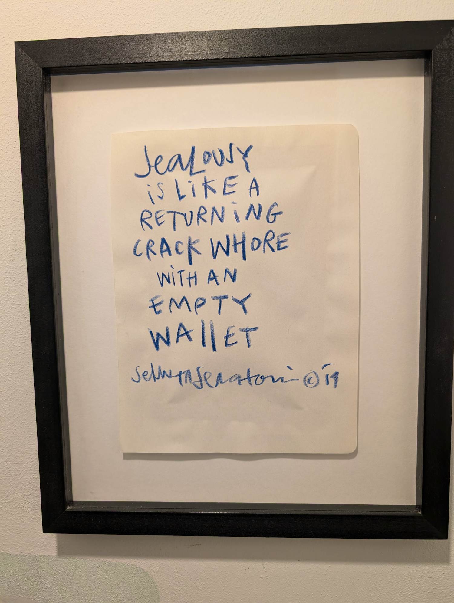 Selwyn Senatori - Jealousy kopen? Bied vanaf 200!
