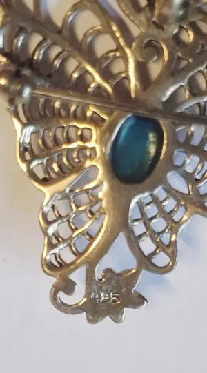 Art Nouveau-sterlingzilveren vlinderbroche en hanger uit  1910. kopen? Bied vanaf 40!