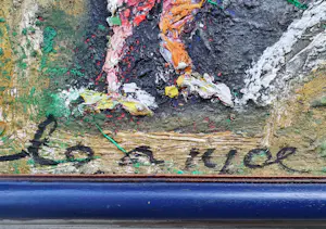 Guillaume Lo-A-Njoe - Olieverf op doek - Ingelijst (Groot) kopen? Bied vanaf 495!