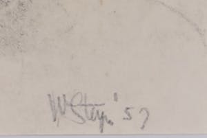 Wim Steijn - Houtskooltekening, Portret vrouw kopen? Bied vanaf 10!