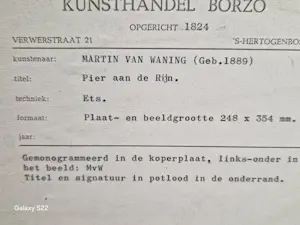 Martin van Waning - Pier aan de Rijn kopen? Bied vanaf 50!