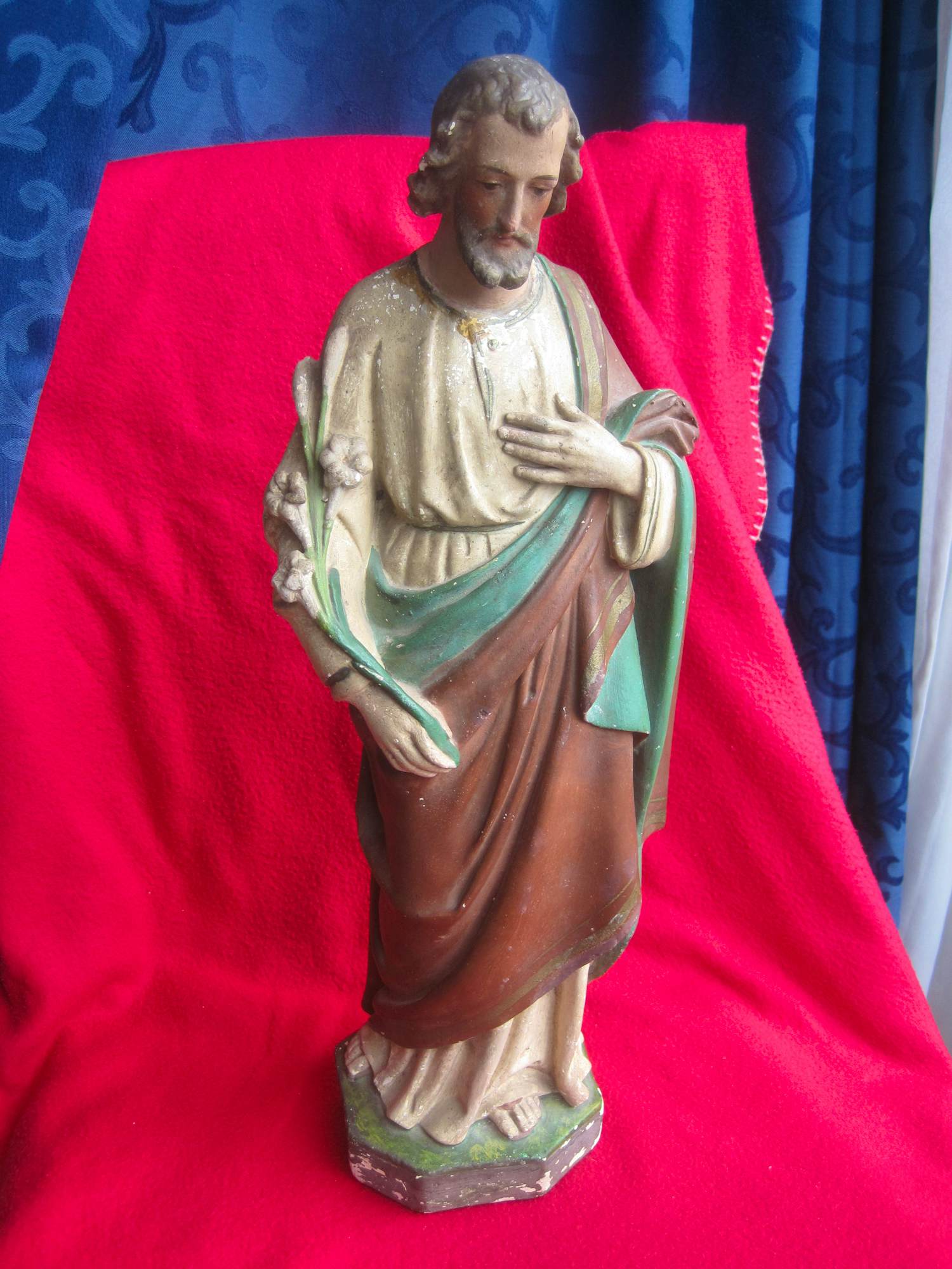 Heiligenbeeld - Jozef van Nazareth, pleegvader en timmerman. kaufen? Bieten Sie von 45!