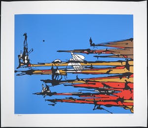 Henri Titselaar - Zeefdruk, Zonder titel kopen? Bied vanaf 35!