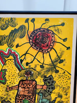 Corneille - "La Colline enrubannée" (1970) - Zeldzame kleurenlithografie kopen? Bied vanaf 495!