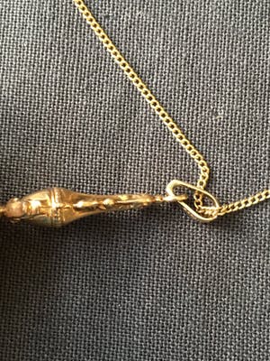 14K Goud - hanger aan 14 karaat geelgouden collier kopen? Bied vanaf 25!