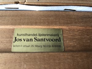 Niet of onleesbaar gesigneerd - Prachtig schilderij van een kanaal landschap. kopen? Bied vanaf 10!