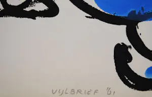 Ernst Vijlbrief - "Abstracte compositie" - Hand gesigneerde zeefdruk kopen? Bied vanaf 30!