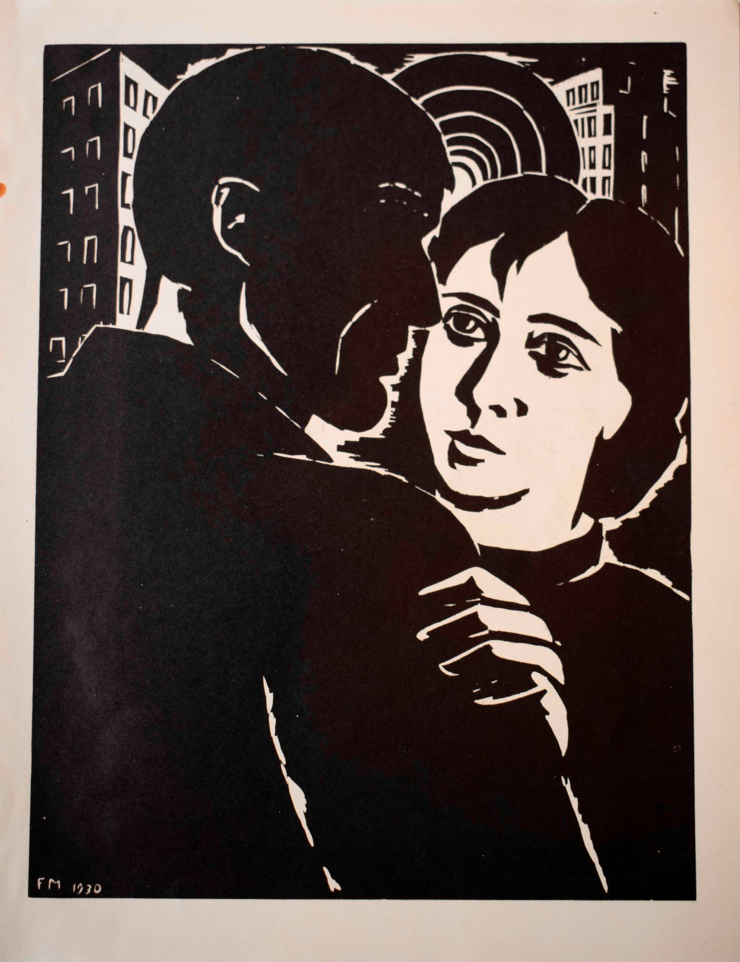 Buy Frans Masereel - Houtsnede - Man en Vrouw? Bid from 75!