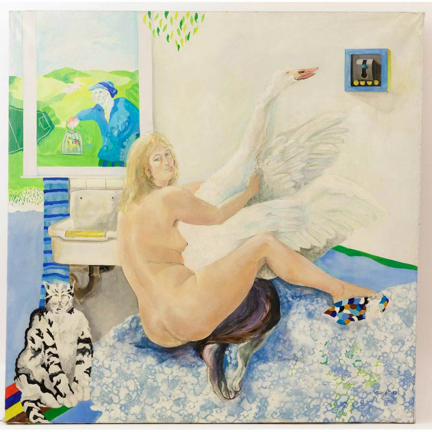 Jan Vanriet - 'Leda en de Zwaan' kopen? Bied vanaf 3750!