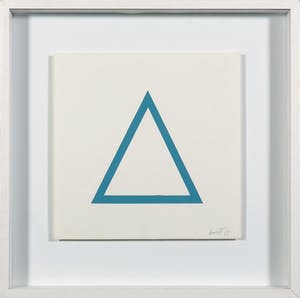 Sol LeWitt - Zeefdruk uit de serie 'Five Geometric Figures in Five Colors' - Ingelijst kopen? Bied vanaf 450!