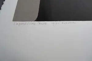 Fon Klement - Grote boardsnede "l'apparitino rouge" beperkte oplage (90) - nieuwstaat kopen? Bied vanaf 68!