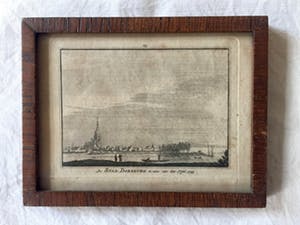 Hendrik Spilman - De Stad DOESBURG te zien van den IJssel. 1743 - Kopergravure, Ingelijst kopen? Bied vanaf 40!