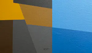 Henk van Trigt - acrylverf op doek | 'Compositie zonder titel' | 2003 kopen? Bied vanaf 900!
