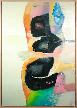 Philip Vencken - Acryl op doek, Zonder titel (tweeluik) - Ingelijst kaufen? Bieten Sie von 100!