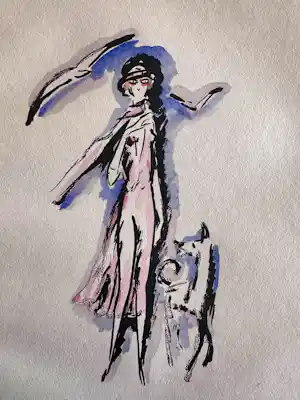 Kees van Dongen - Vrouw met hond - 1925 verkauft für € 215!