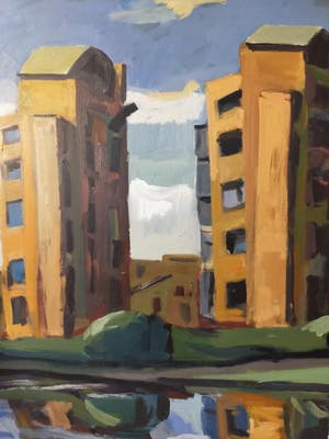 Jeroen Hermkens - Spiegelende torens kopen? Bied vanaf 450!