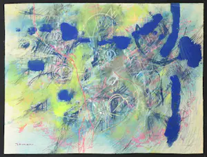 Hans Ittmann - Gemengde techniek op papier, Zonder titel kopen? Bied vanaf 120!