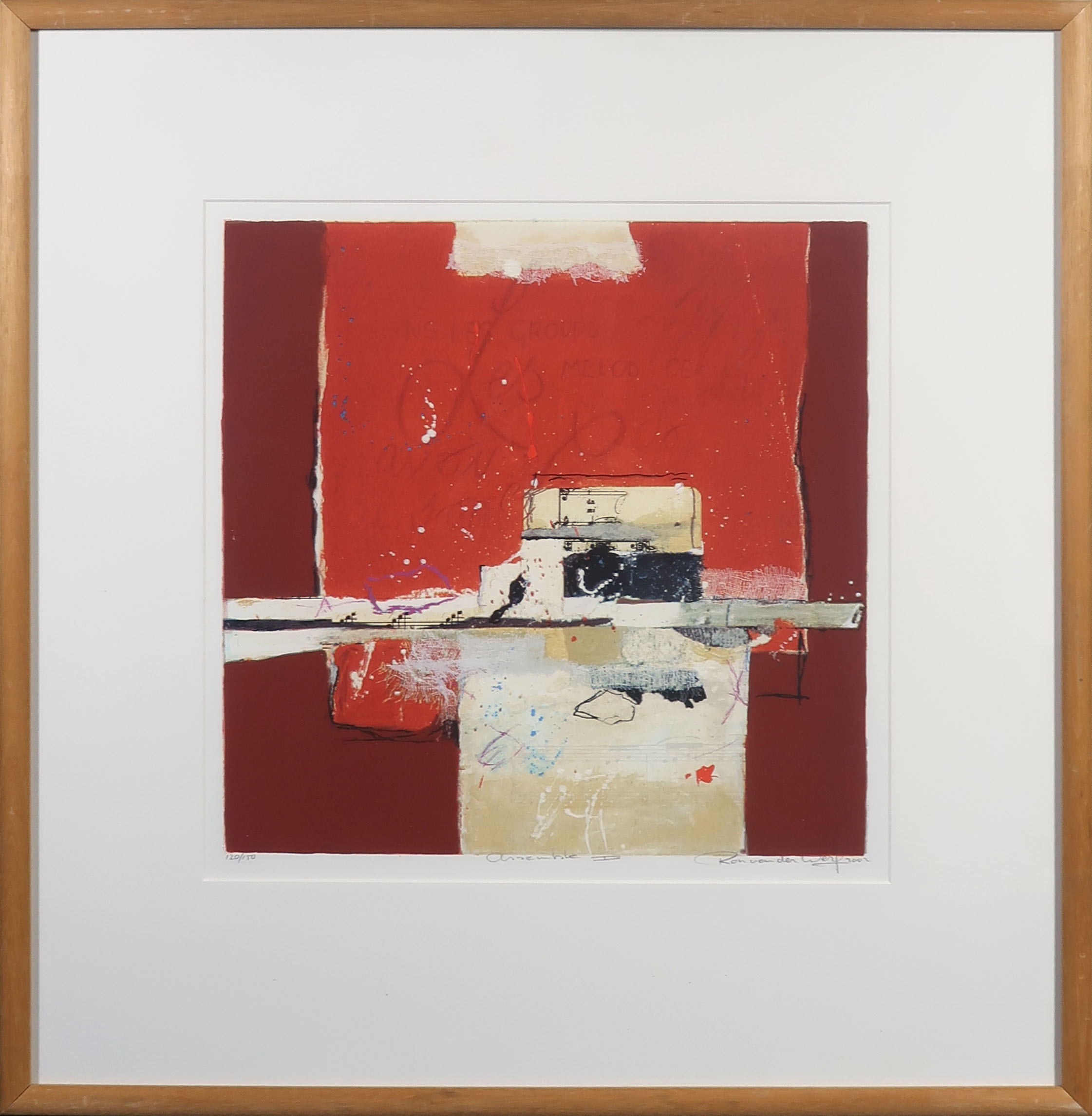 Ron van der Werf - Zeefdruk, Assemble I - Ingelijst kopen? Bied vanaf 35!