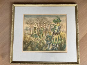 Kees Andrea - Kleuren litho fluitspeler kopen? Bied vanaf 45!