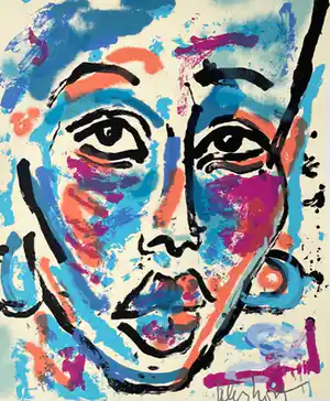 Peter Klashorst - Zeefdruk, Titel, Nema verkocht voor € 50!