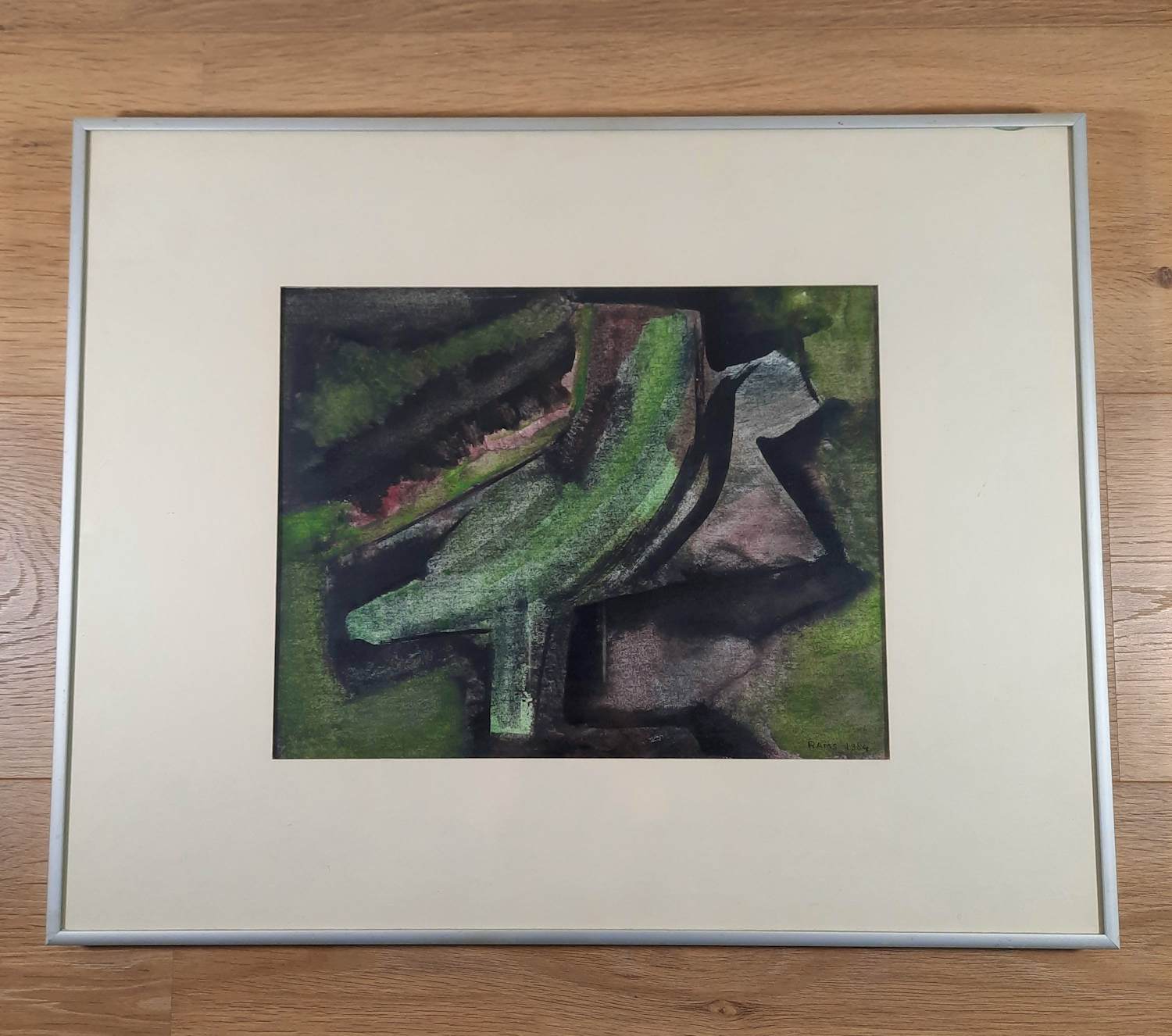 Willy Rams - Abstract aquarel 1984 kopen? Bied vanaf 35!