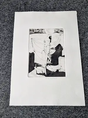 Nicolaas Wijnberg - Monochrome erotische litho "la Luna" - 1973 - zeer kleine oplage (2/6) kopen? Bied vanaf 37!