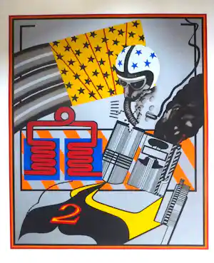 Peter Phillips - POP- Art Customs Paintings no. 6 - 1975!!! verkauft für € 110!