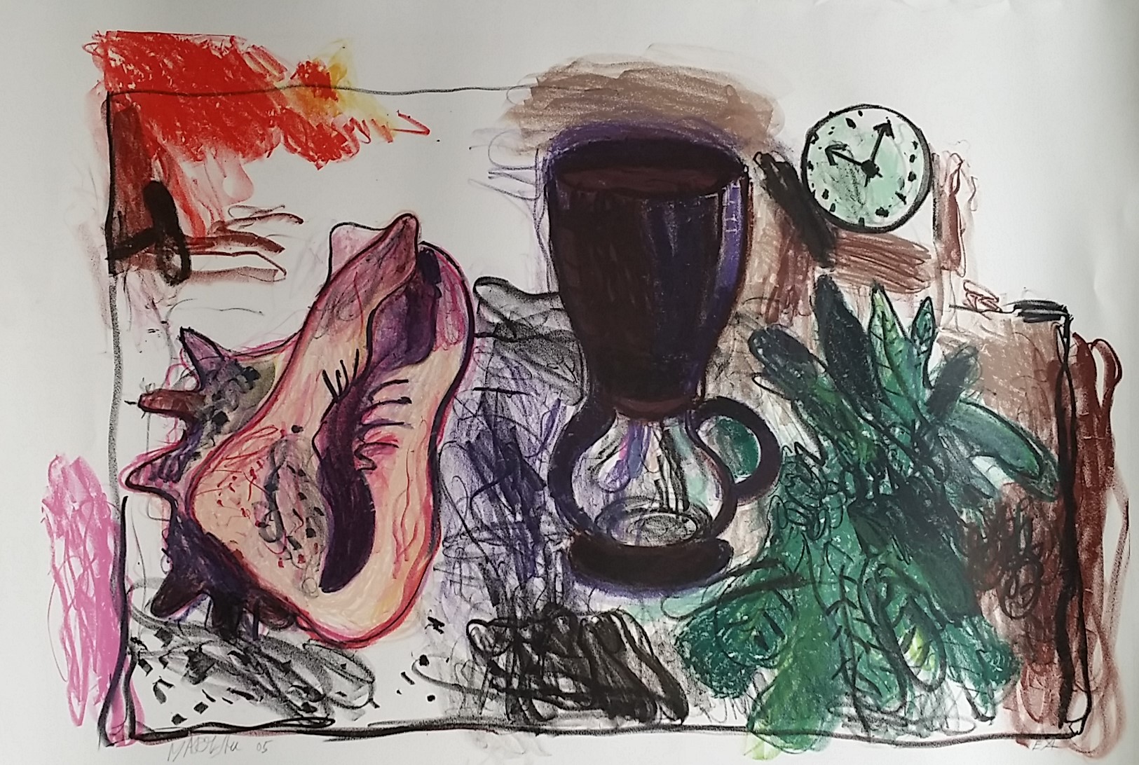 Anton Martineau - Stilleven met koffiezetapparaat verkocht voor € 55!