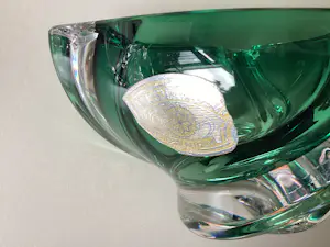 Val-Saint-Lambert - Kristal object groen glas kopen? Bied vanaf 65!