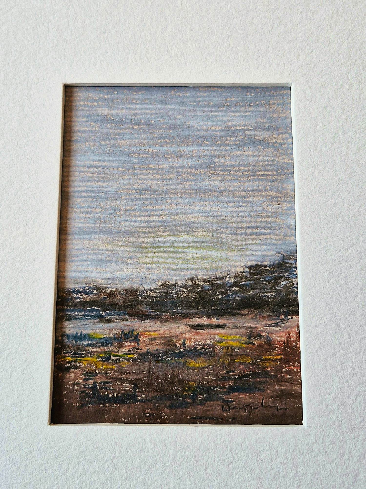 Harry van Kuyk - Erg mooie waskrijt tekening ""oude waal ooijpolder" - 1999 - gesigneerd kopen? Bied vanaf 64!