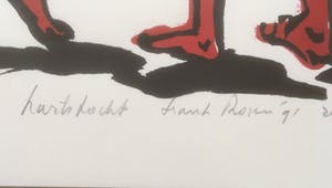 Marc Jonk - en 5 andere. Zeefdrukken. Thema liefde kopen? Bied vanaf 35!