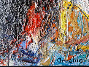 Arnaldo - Groot abstract expressionistisch olieverf / doek "zonder titel III" - gesigneerd kopen? Bied vanaf 82!