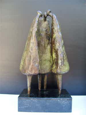 Tjikkie Kreuger - Brons voor DNB verkocht voor € 375!