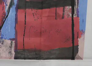 Geert Vrijdag - Hans Landsaat + Theo Kuijpers, Lot van 3 zeefdrukken op katoenzijde (texoprint) kopen? Bied vanaf 50!