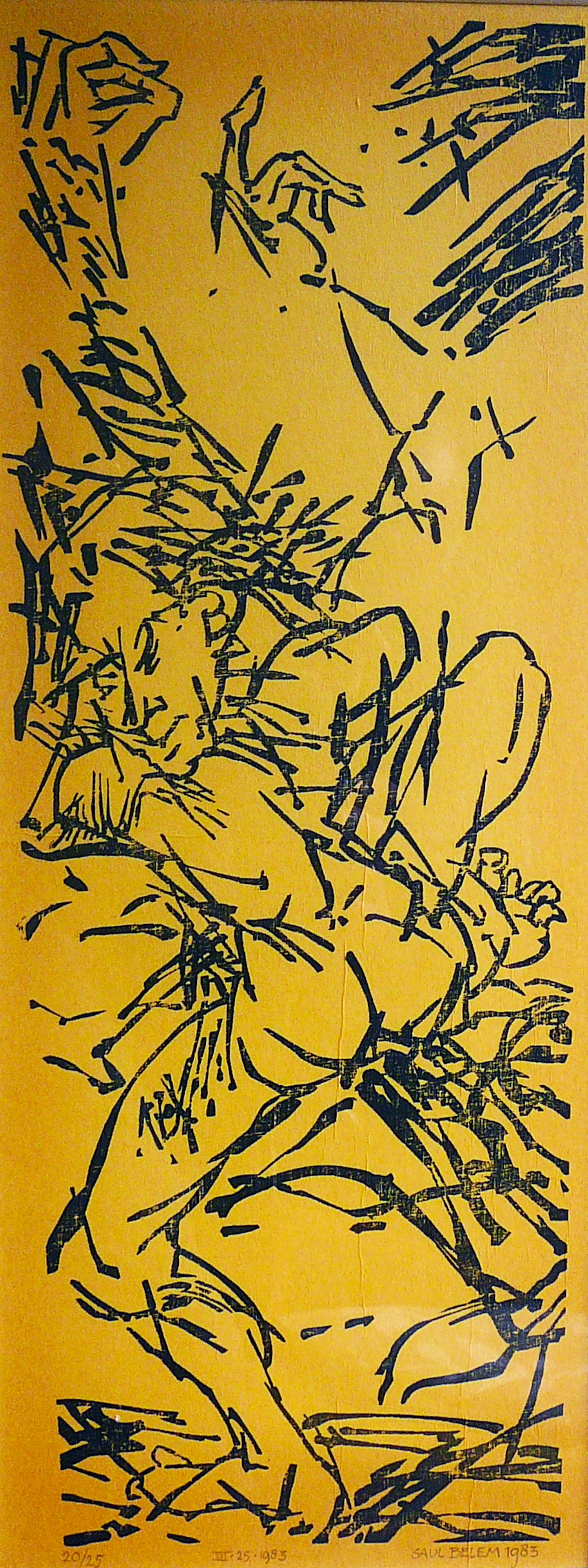 Saul Belem - Geen titel -houtdruk 1983- kopen? Bied vanaf 50!