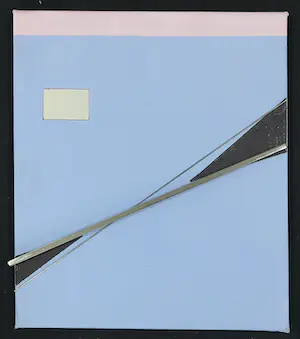 Menno Meijer - Lot van drie geometrisch-abstracte werken in gemengde techniek (verf, metaal) kopen? Bied vanaf 50!