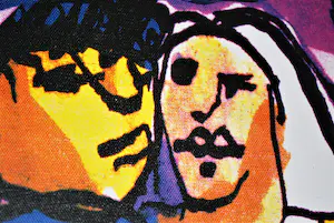 Herman Brood - Huwelijksbootje; no problem - zeefdruk op canvas spieraam kopen? Bied vanaf 100!