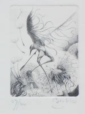 Bertil Schmull - De Zetel van het Kwaad & Het Woord - 2 Gravures kopen? Bied vanaf 60!