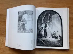 Rembrandt van Rijn - Alle etsen van Rembrandt van Rijn, afgebeeld op ware grootte kopen? Bied vanaf 20!