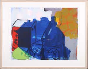 Cees Dolk - Zeefdruk, Roerend en onroerend I - Ingelijst verkocht voor € 20!