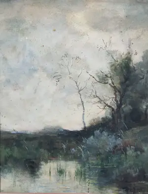 AcheterTheophile de Bock - Duinlandschap met een ven? Enchérissez de 200!