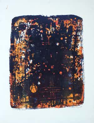 Wim Motz - Litho 'Morning land' - 1956 verkocht voor € 35!