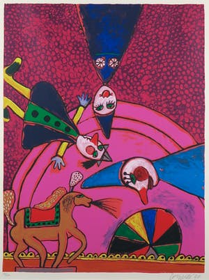 Corneille - Zeefdruk, Cirque - Ingelijst (Groot) kopen? Bied vanaf 350!