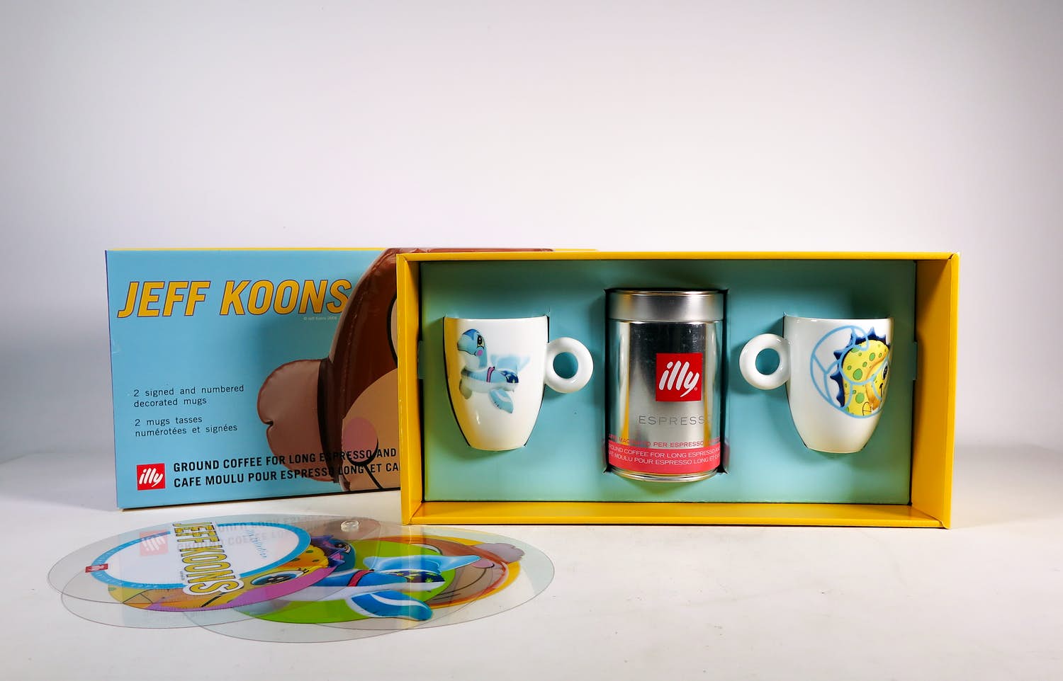 Jeff Koons - voor Illy - 2-persoons mokken-set verkocht voor € 1!